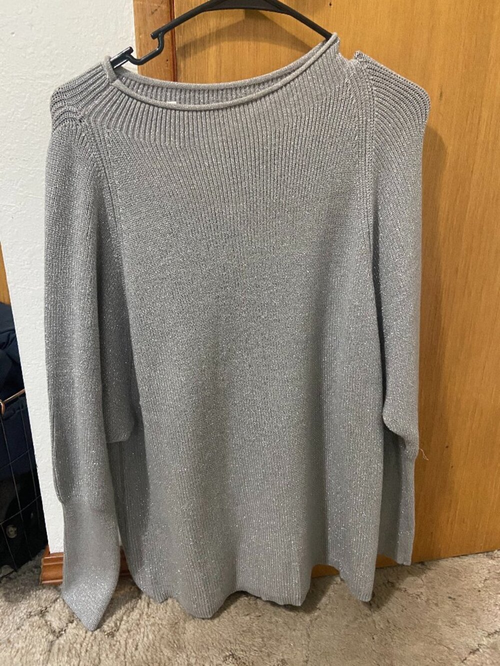 Sparkly Silver Winter Sweater